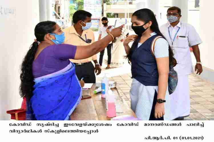 Children at school after a long closure due to covid pandemic