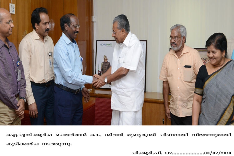 ISRO chairman meets Chief Minister 